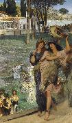 Alma-Tadema, Sir Lawrence On the Road to the Temple of Ceres (mk23) oil on canvas